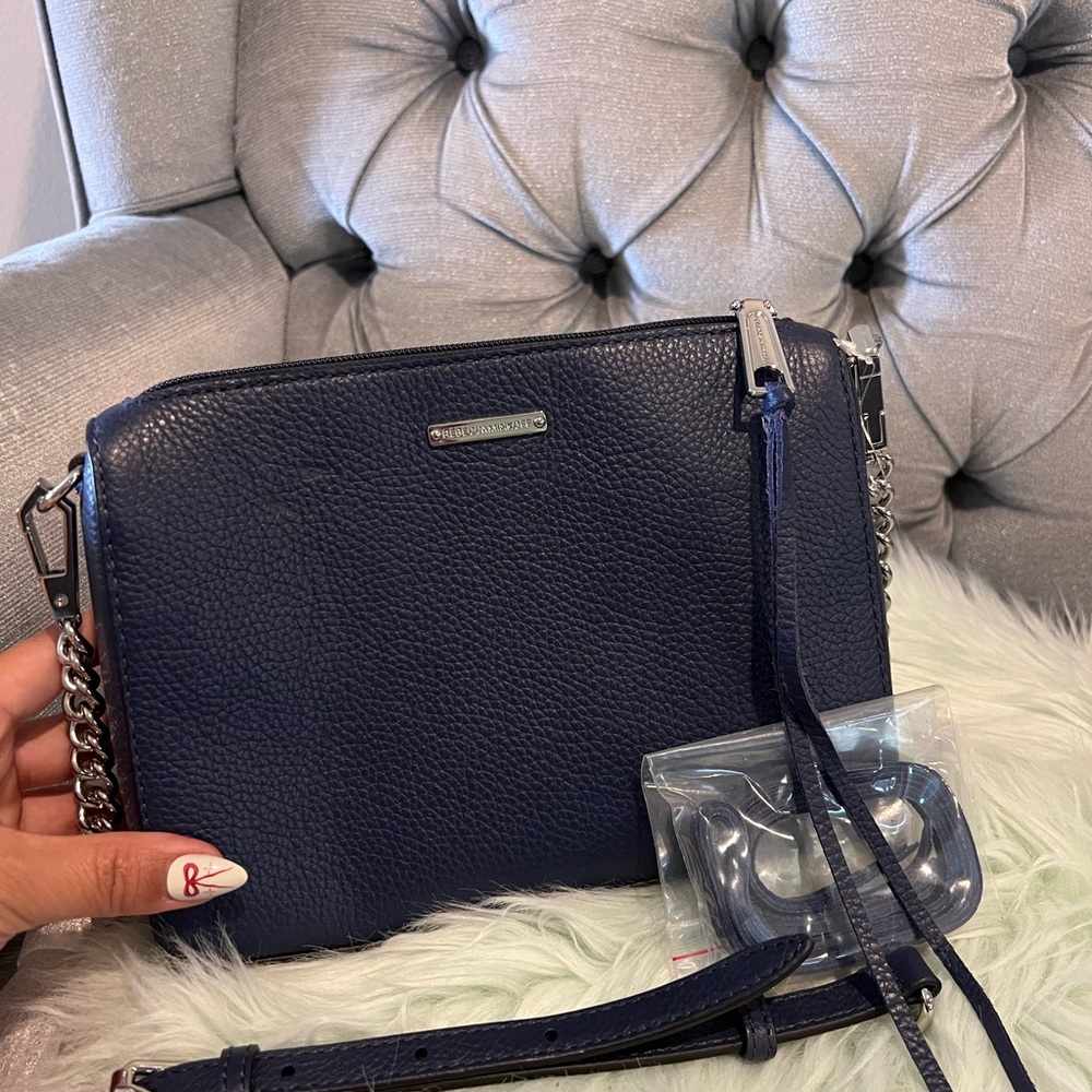 Rebecca Minkoff Blue Crossbody Bag Sleek Design
